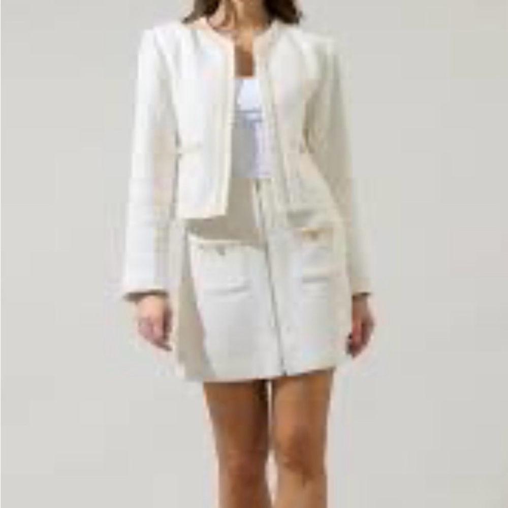 Catherines Cream Cropped Blazer